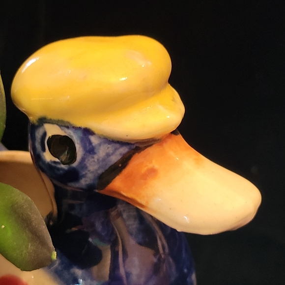 Rare Vintage Art Deco Mini Ceramic Duck Planter - Picture 5 of 8